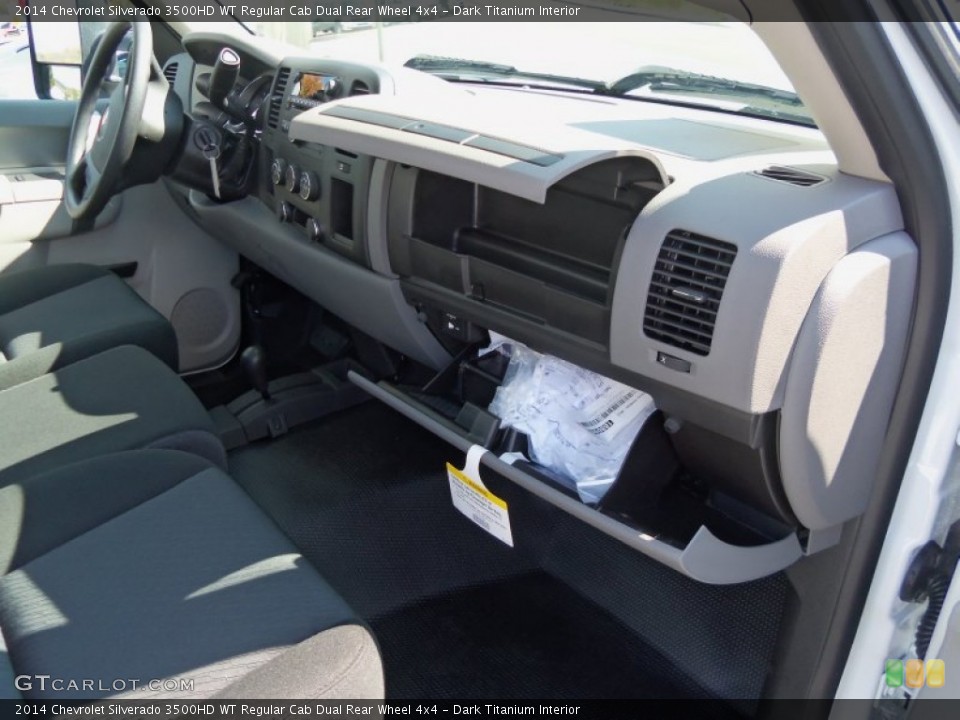 Dark Titanium Interior Dashboard for the 2014 Chevrolet Silverado 3500HD WT Regular Cab Dual Rear Wheel 4x4 #86511423