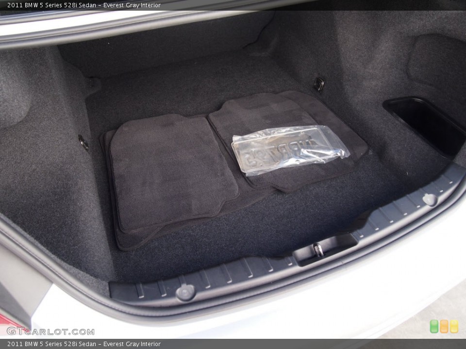 Everest Gray Interior Trunk for the 2011 BMW 5 Series 528i Sedan #86512984