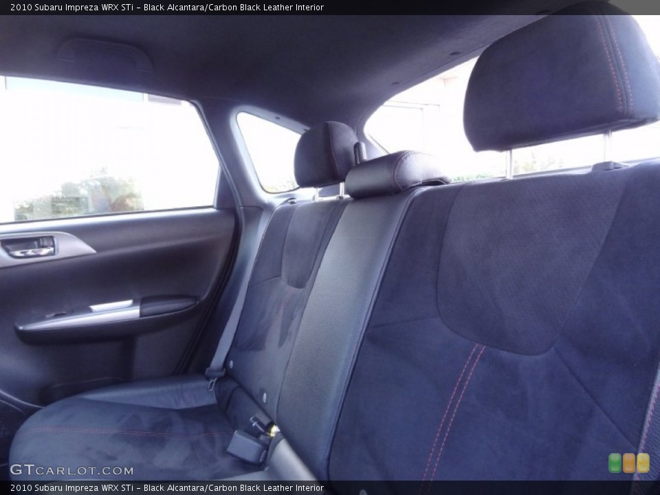 Black Alcantara/Carbon Black Leather Interior Rear Seat for the 2010 Subaru Impreza WRX STi #86513083