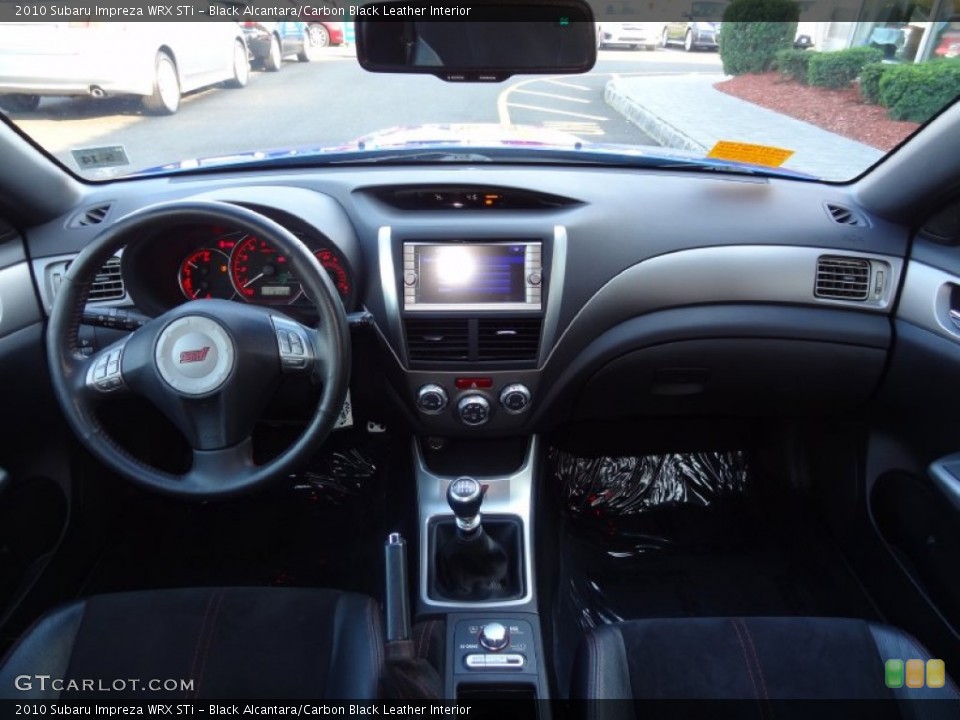 Black Alcantara/Carbon Black Leather Interior Dashboard for the 2010 Subaru Impreza WRX STi #86513200