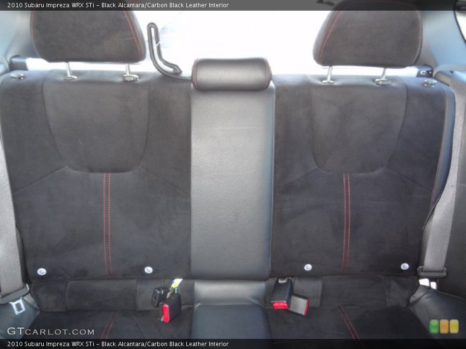 Black Alcantara/Carbon Black Leather Interior Rear Seat for the 2010 Subaru Impreza WRX STi #86513221