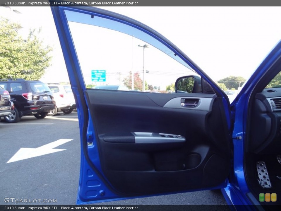Black Alcantara/Carbon Black Leather Interior Door Panel for the 2010 Subaru Impreza WRX STi #86513269