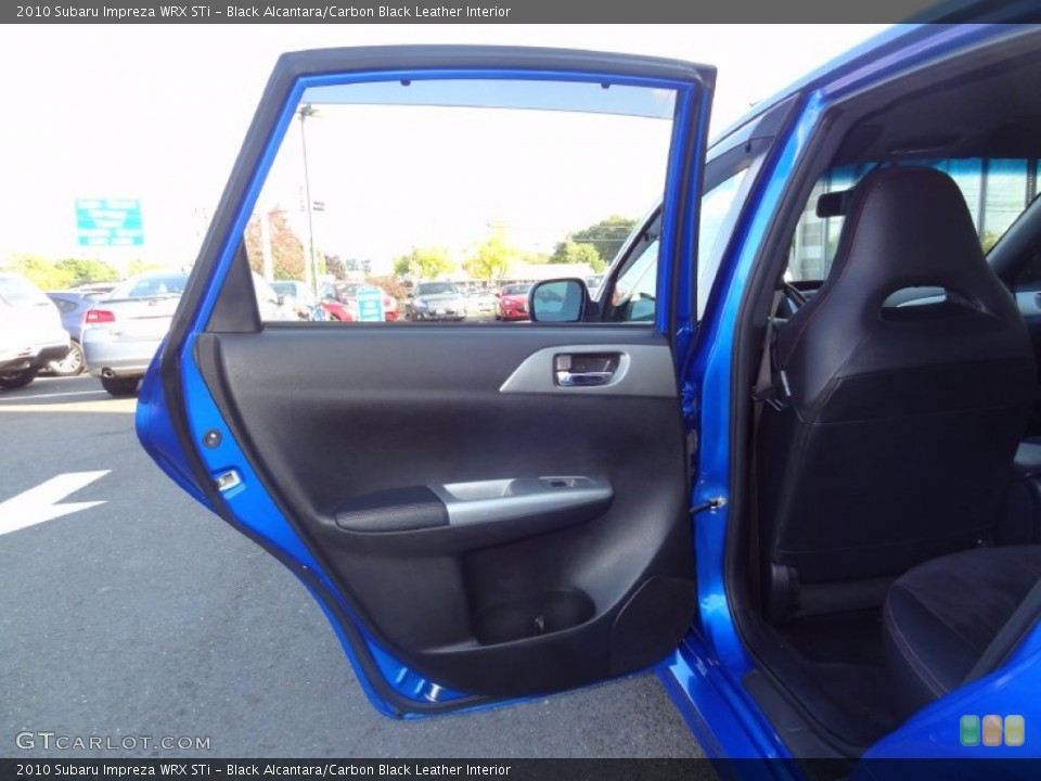 Black Alcantara/Carbon Black Leather Interior Door Panel for the 2010 Subaru Impreza WRX STi #86513293