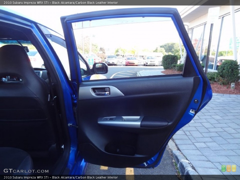 Black Alcantara/Carbon Black Leather Interior Door Panel for the 2010 Subaru Impreza WRX STi #86513317