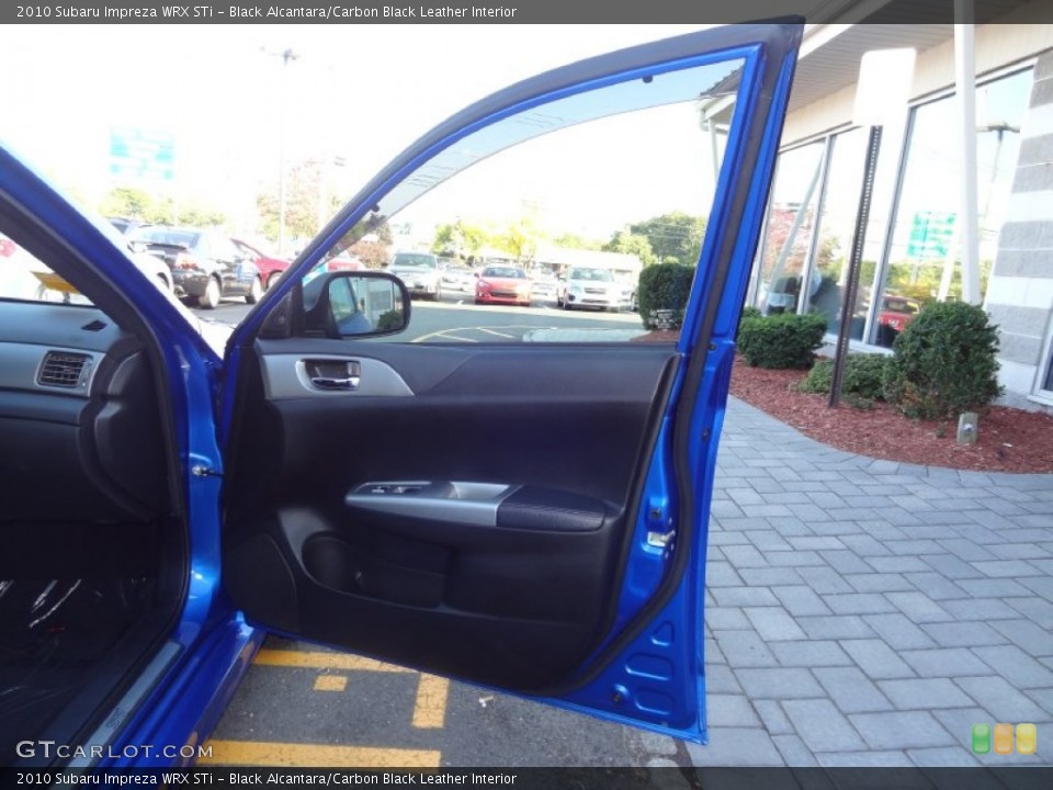 Black Alcantara/Carbon Black Leather Interior Door Panel for the 2010 Subaru Impreza WRX STi #86513344