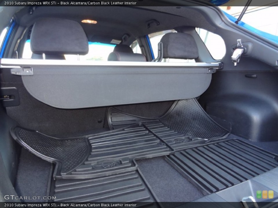Black Alcantara/Carbon Black Leather Interior Trunk for the 2010 Subaru Impreza WRX STi #86513374