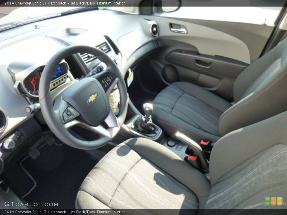 Jet Black/Dark Titanium Interior Prime Interior for the 2014 Chevrolet Sonic LT Hatchback #86514058