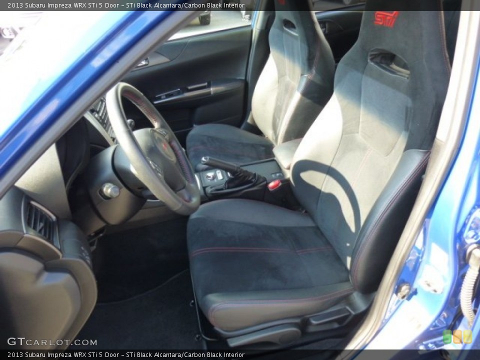STi Black Alcantara/Carbon Black Interior Front Seat for the 2013 Subaru Impreza WRX STi 5 Door #86516947
