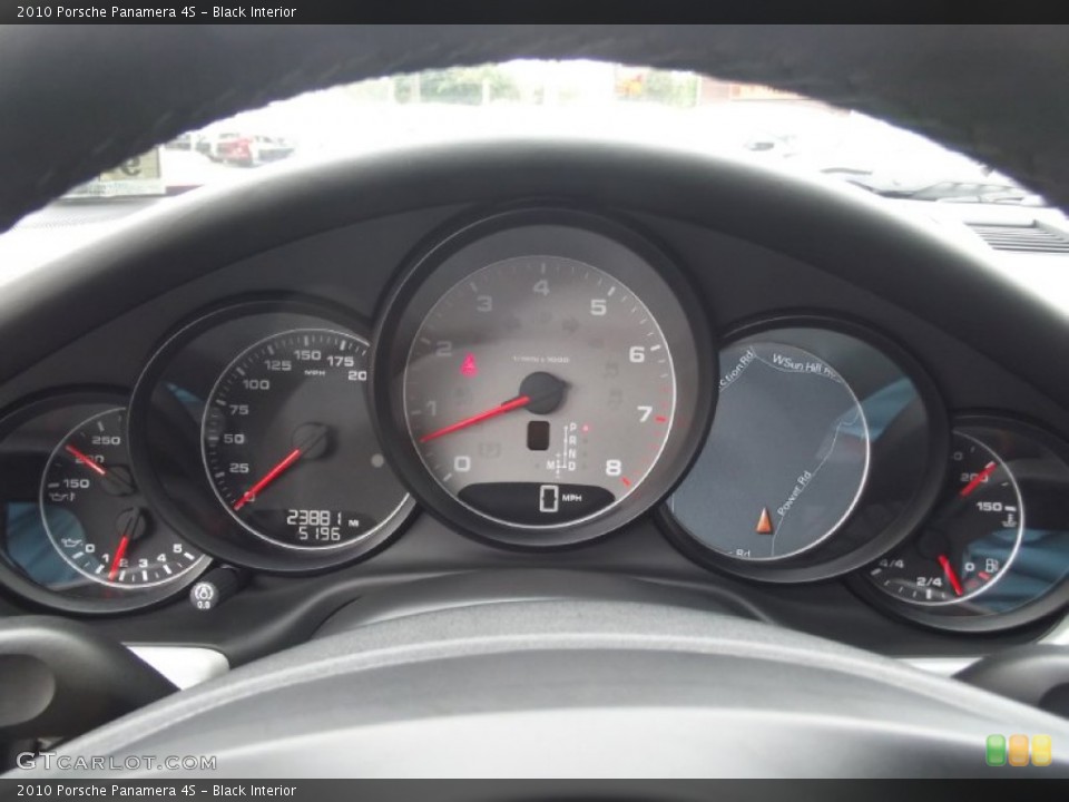Black Interior Gauges for the 2010 Porsche Panamera 4S #86517004