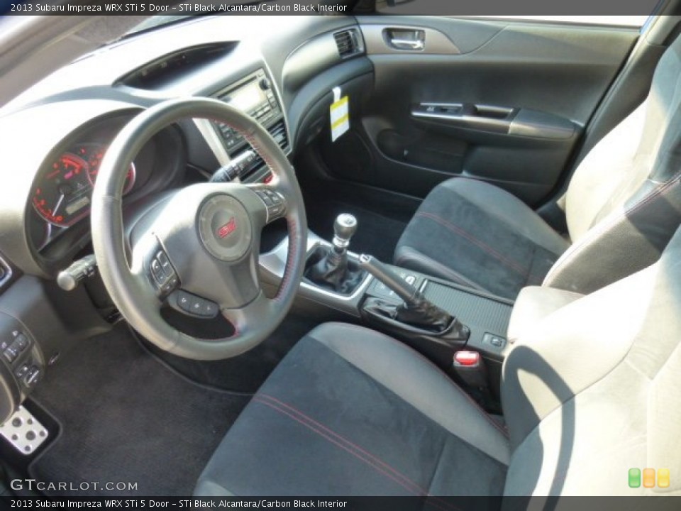 STi Black Alcantara/Carbon Black Interior Prime Interior for the 2013 Subaru Impreza WRX STi 5 Door #86517151