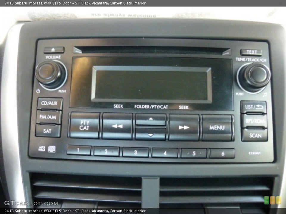 STi Black Alcantara/Carbon Black Interior Audio System for the 2013 Subaru Impreza WRX STi 5 Door #86517220