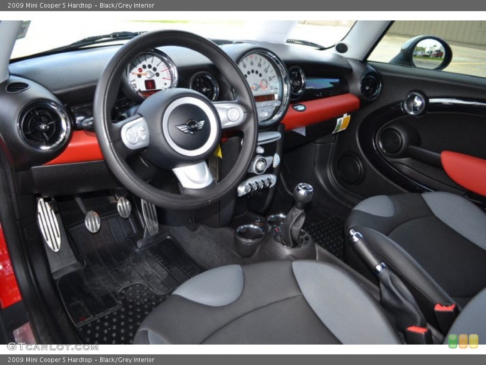 Black/Grey Interior Prime Interior for the 2009 Mini Cooper S Hardtop #86520658