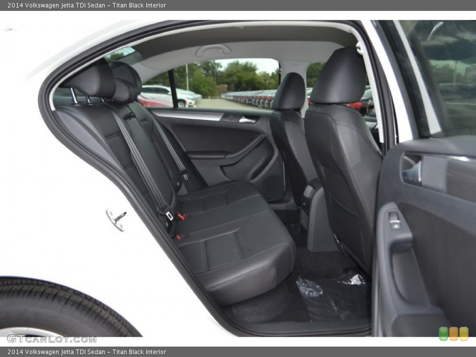 Titan Black Interior Rear Seat for the 2014 Volkswagen Jetta TDI Sedan #86521735