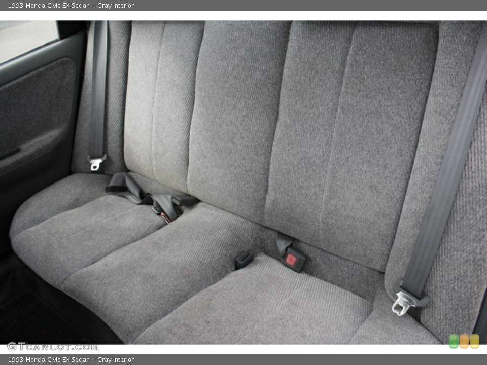 Gray Interior Rear Seat for the 1993 Honda Civic EX Sedan #86524780
