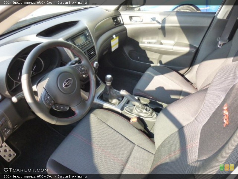 Carbon Black Interior Photo for the 2014 Subaru Impreza WRX 4 Door #86524866