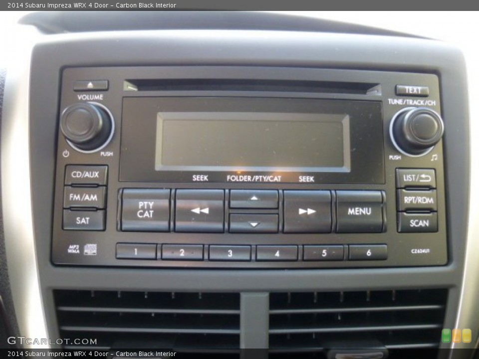 Carbon Black Interior Audio System for the 2014 Subaru Impreza WRX 4 Door #86524918