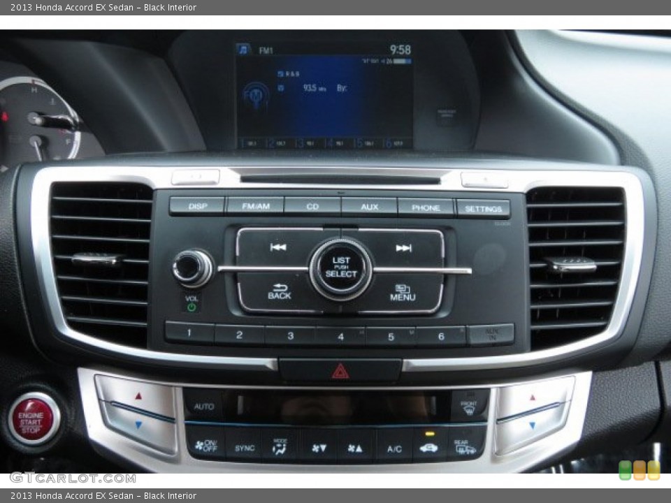 Black Interior Controls for the 2013 Honda Accord EX Sedan #86525020