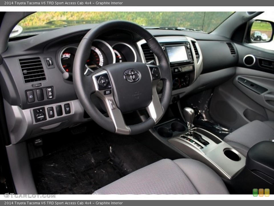 Graphite Interior Photo for the 2014 Toyota Tacoma V6 TRD Sport Access Cab 4x4 #86525482