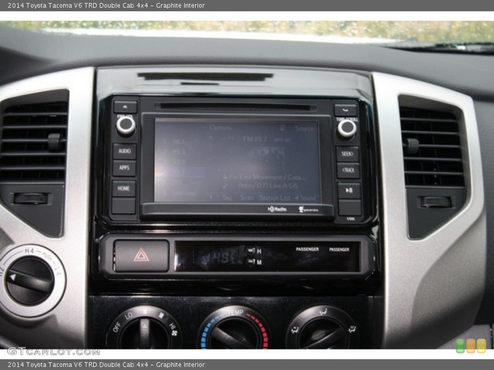 Graphite Interior Controls for the 2014 Toyota Tacoma V6 TRD Double Cab 4x4 #86526007