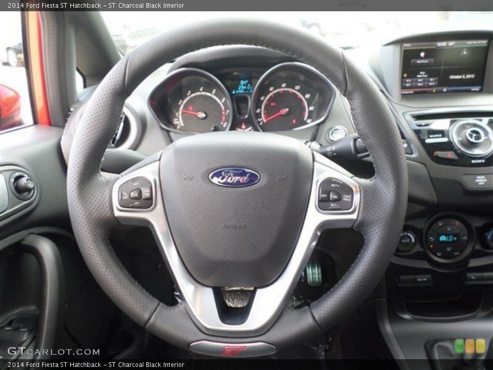 ST Charcoal Black Interior Steering Wheel for the 2014 Ford Fiesta ST Hatchback #86528718