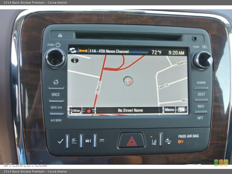 Cocoa Interior Navigation for the 2014 Buick Enclave Premium #86529741