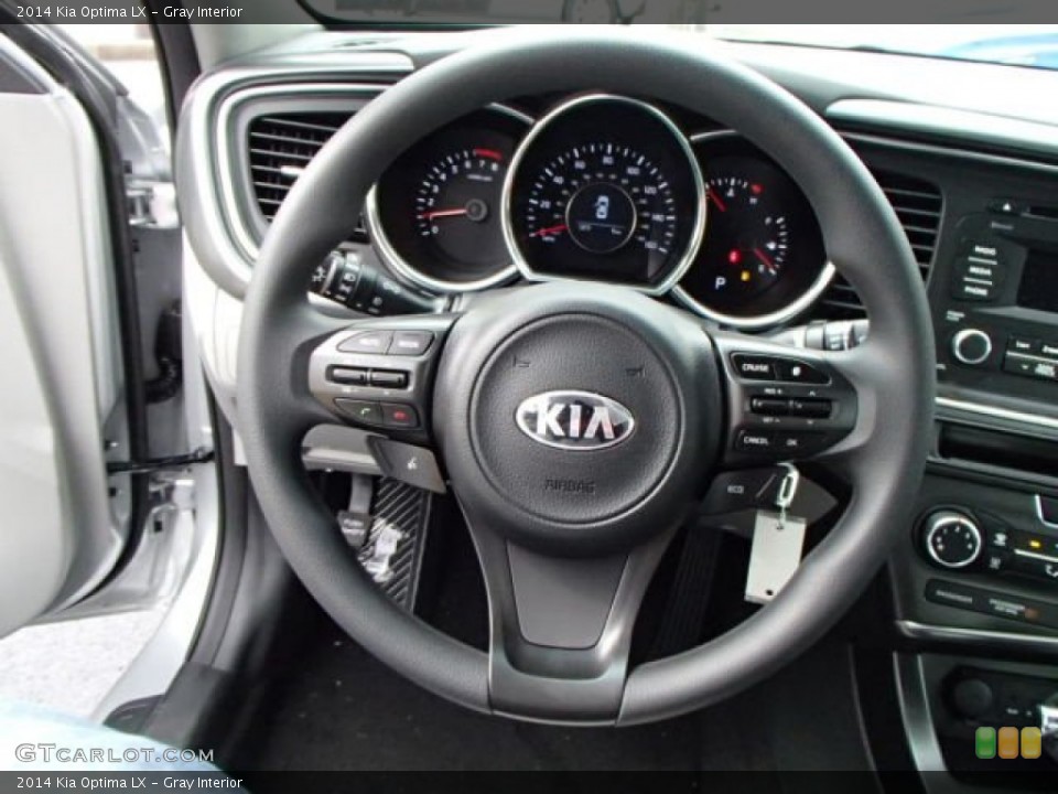 Gray Interior Steering Wheel for the 2014 Kia Optima LX #86531789