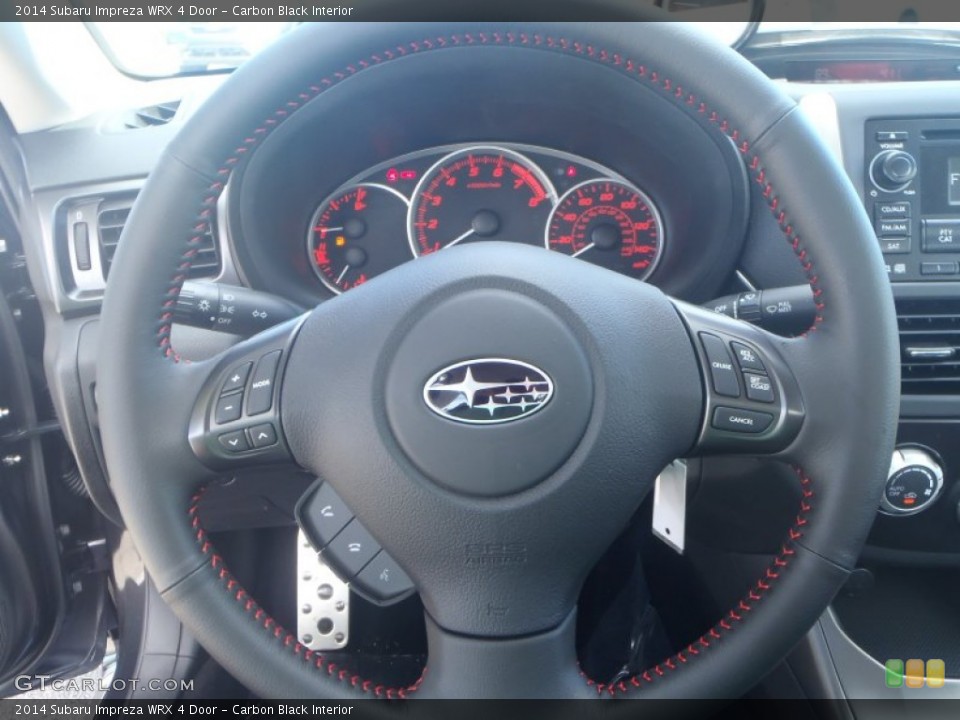 Carbon Black Interior Steering Wheel for the 2014 Subaru Impreza WRX 4 Door #86531853