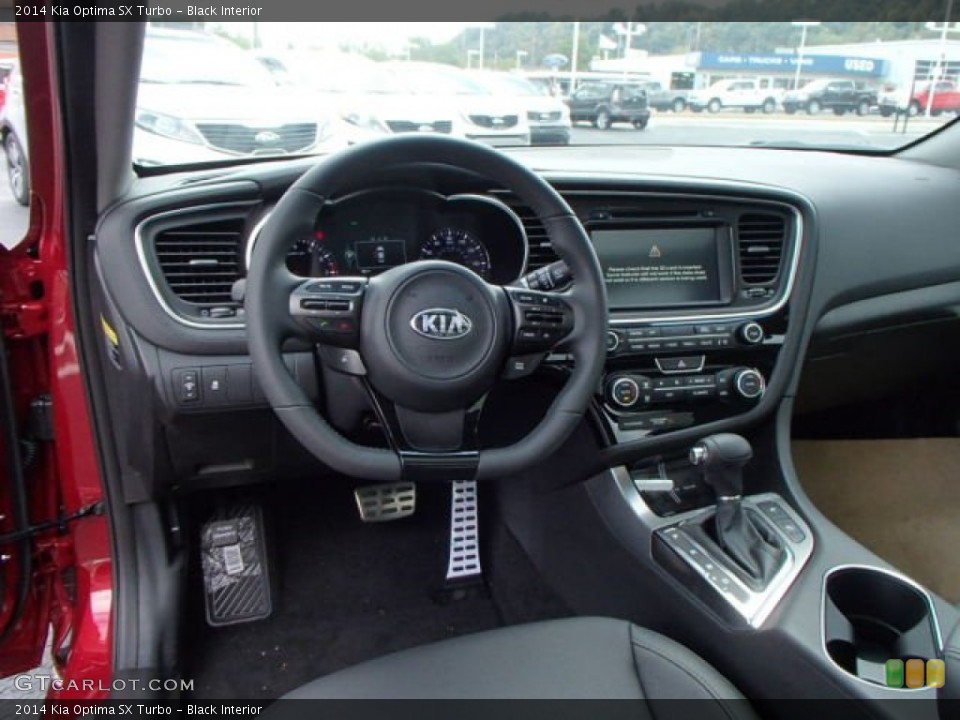 Black Interior Dashboard for the 2014 Kia Optima SX Turbo #86532105