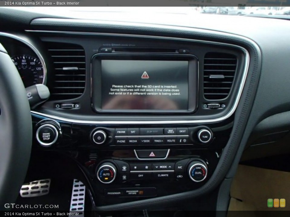 Black Interior Controls for the 2014 Kia Optima SX Turbo #86532195