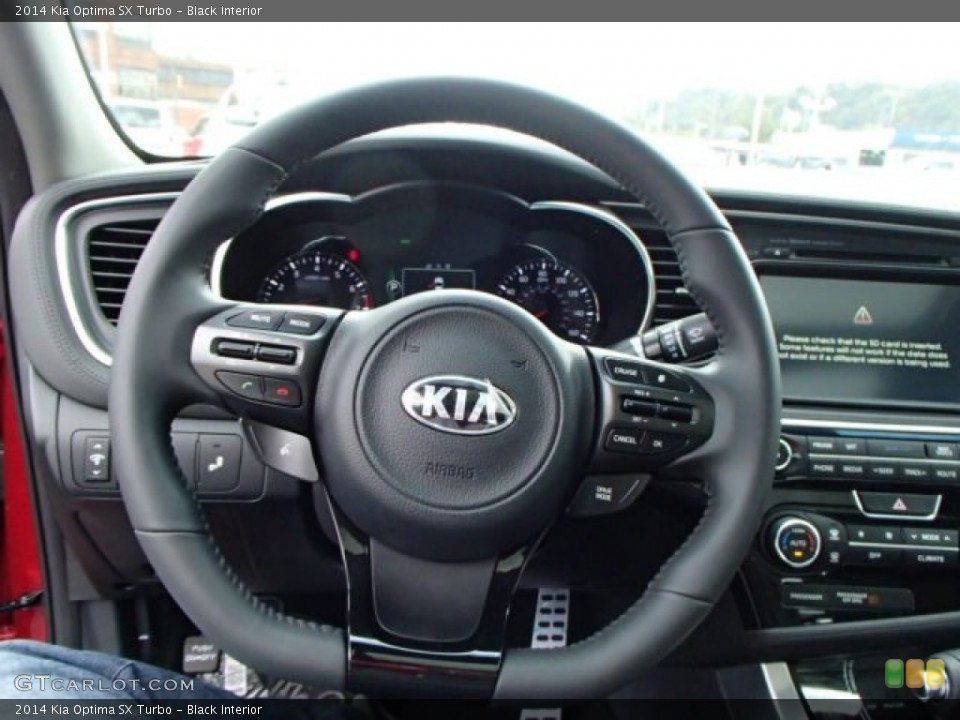 Black Interior Steering Wheel for the 2014 Kia Optima SX Turbo #86532256