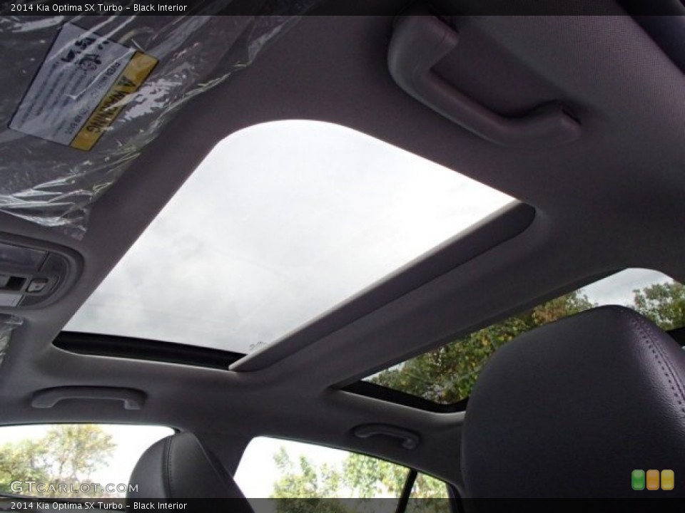 Black Interior Sunroof for the 2014 Kia Optima SX Turbo #86532618