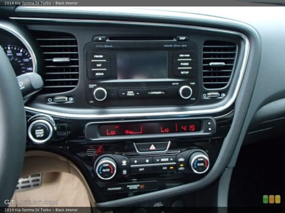 Black Interior Controls for the 2014 Kia Optima SX Turbo #86532640