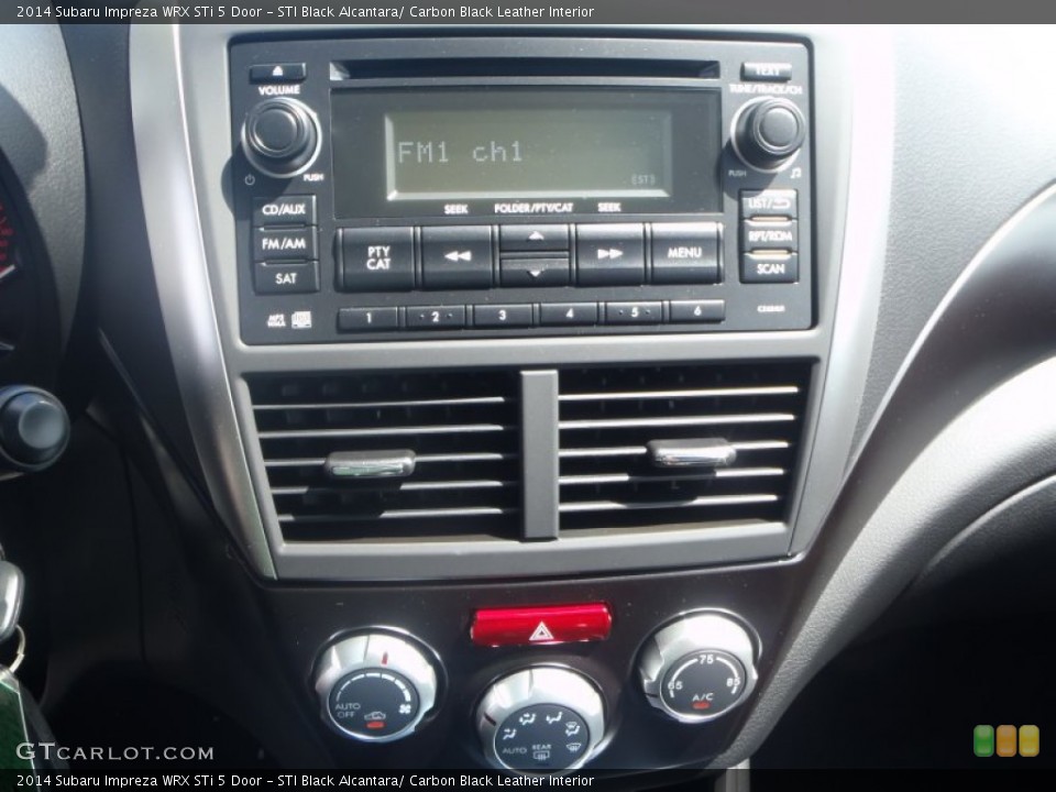 STI Black Alcantara/ Carbon Black Leather Interior Controls for the 2014 Subaru Impreza WRX STi 5 Door #86533197