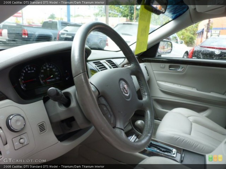 Titanium/Dark Titanium Interior Steering Wheel for the 2008 Cadillac DTS  #86534053