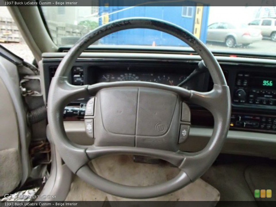 Beige Interior Steering Wheel for the 1997 Buick LeSabre Custom #86535381
