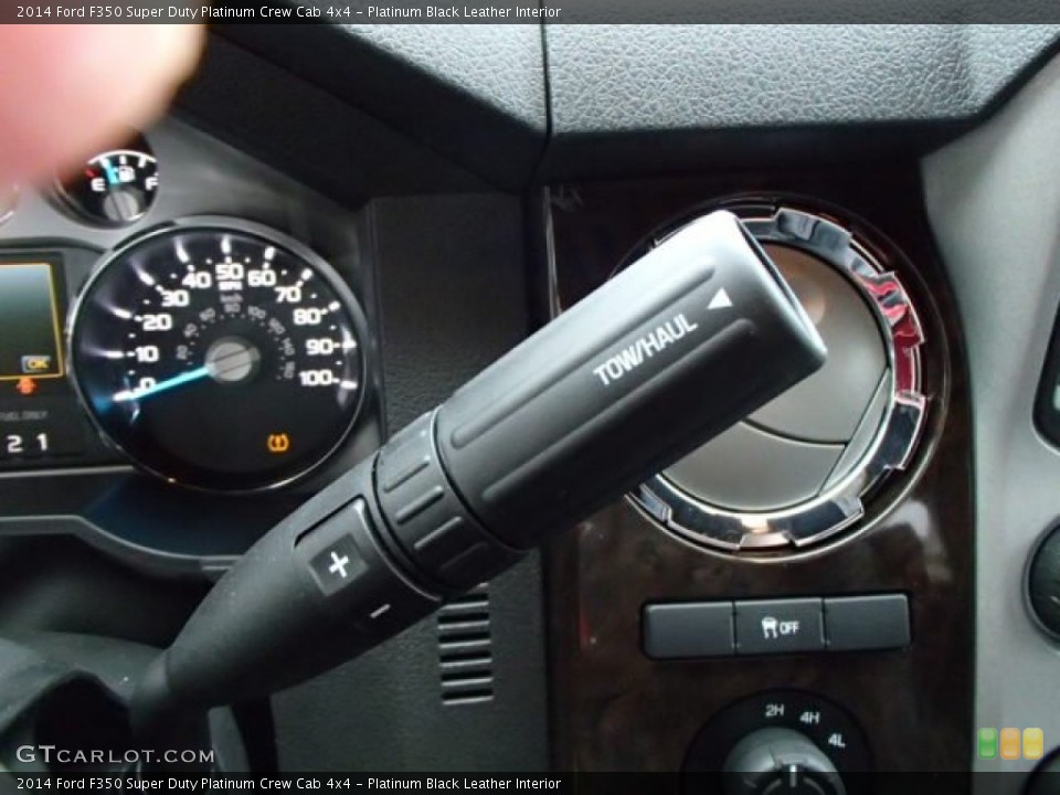 Platinum Black Leather Interior Transmission for the 2014 Ford F350 Super Duty Platinum Crew Cab 4x4 #86535969