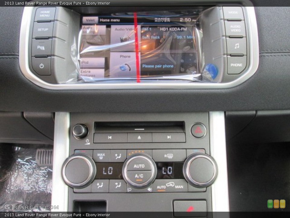Ebony Interior Controls for the 2013 Land Rover Range Rover Evoque Pure #86536167