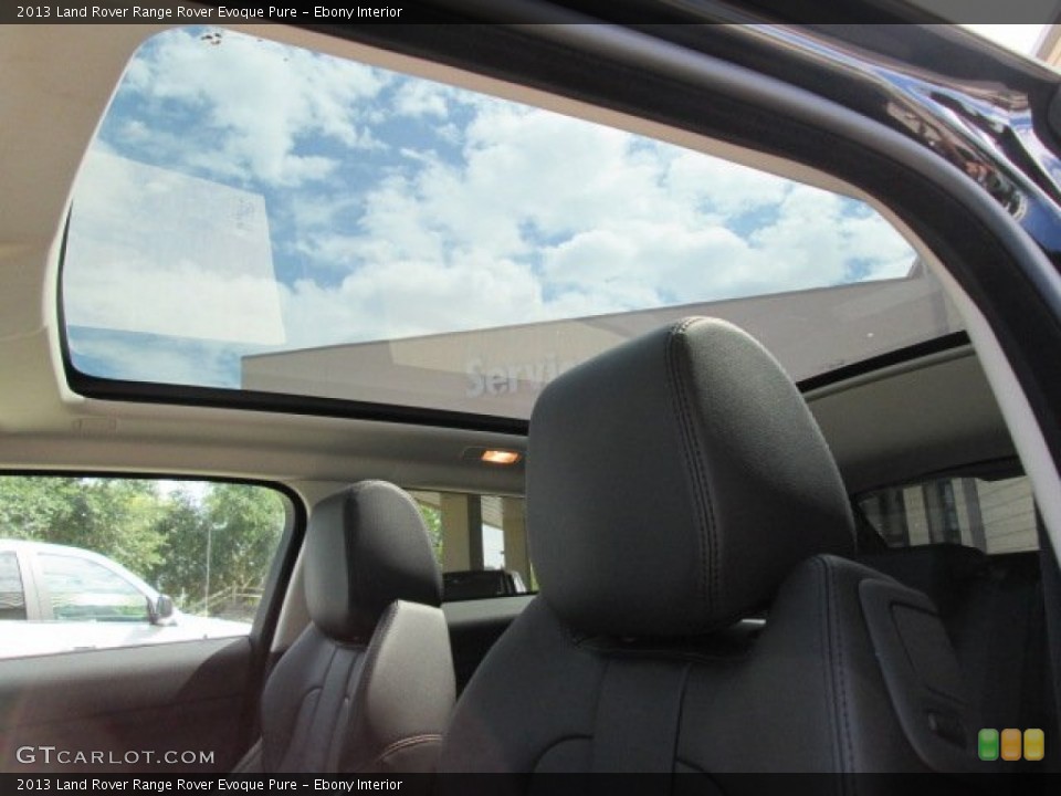 Ebony Interior Sunroof for the 2013 Land Rover Range Rover Evoque Pure #86536191