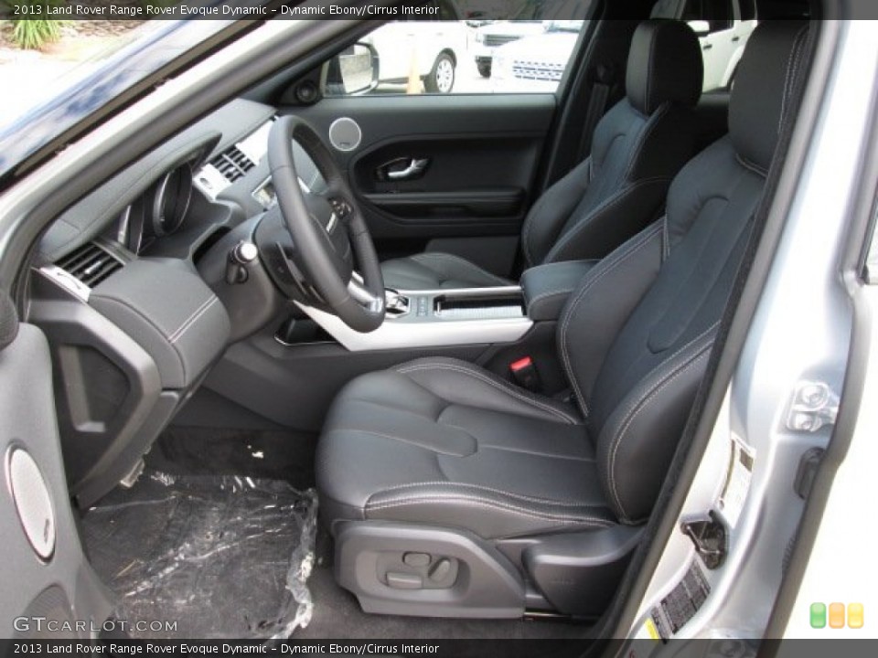 Dynamic Ebony/Cirrus Interior Photo for the 2013 Land Rover Range Rover Evoque Dynamic #86537112