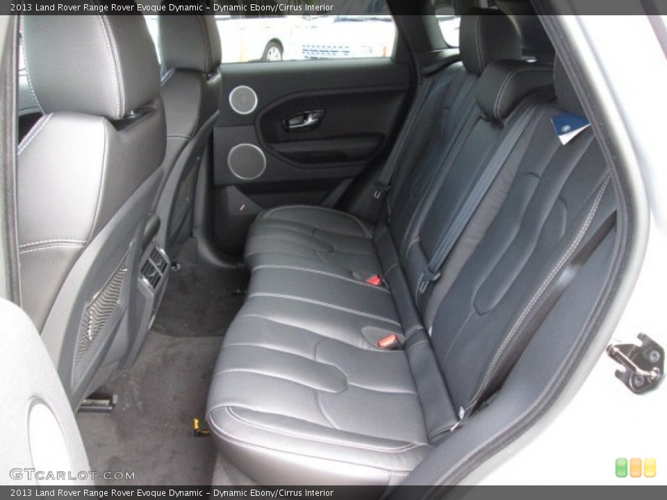 Dynamic Ebony/Cirrus Interior Rear Seat for the 2013 Land Rover Range Rover Evoque Dynamic #86537136