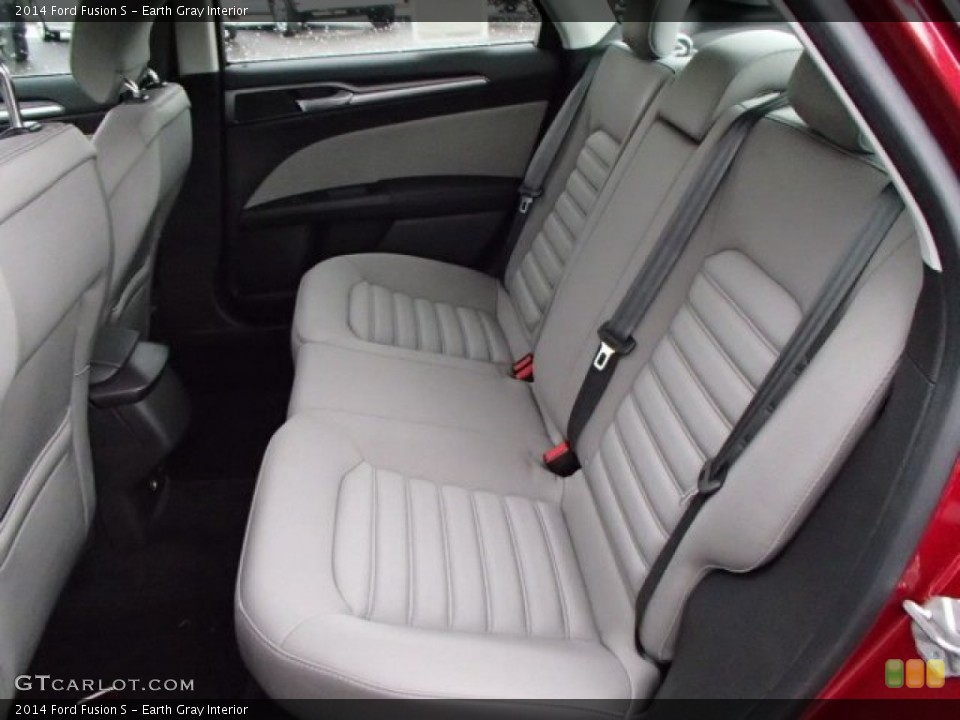 Earth Gray Interior Rear Seat for the 2014 Ford Fusion S #86538084