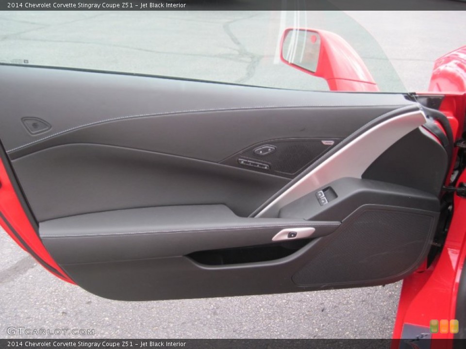 Jet Black Interior Door Panel for the 2014 Chevrolet Corvette Stingray Coupe Z51 #86540142