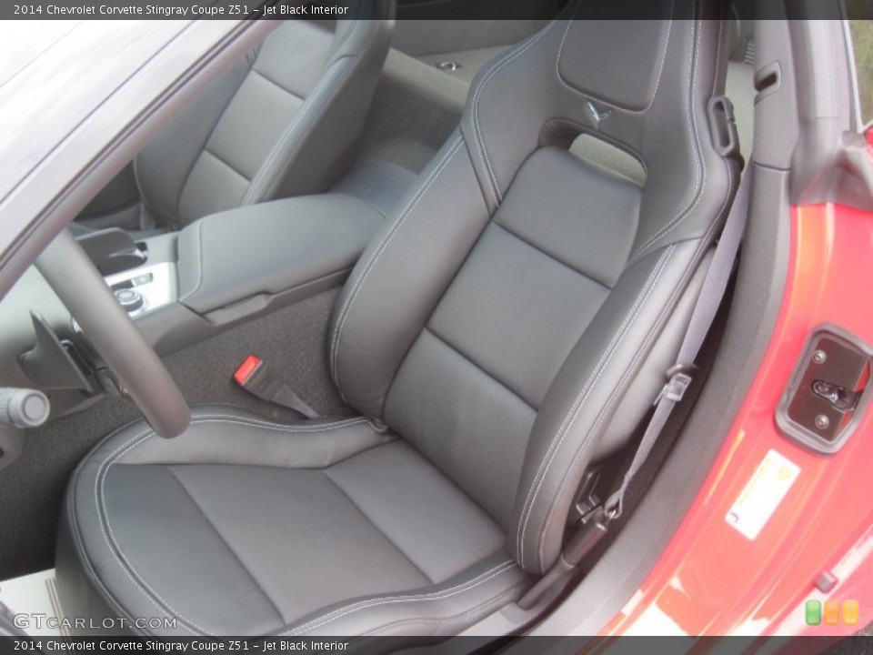 Jet Black Interior Front Seat for the 2014 Chevrolet Corvette Stingray Coupe Z51 #86540166