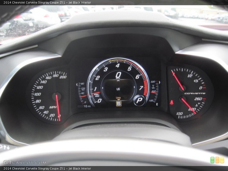 Jet Black Interior Gauges for the 2014 Chevrolet Corvette Stingray Coupe Z51 #86540265