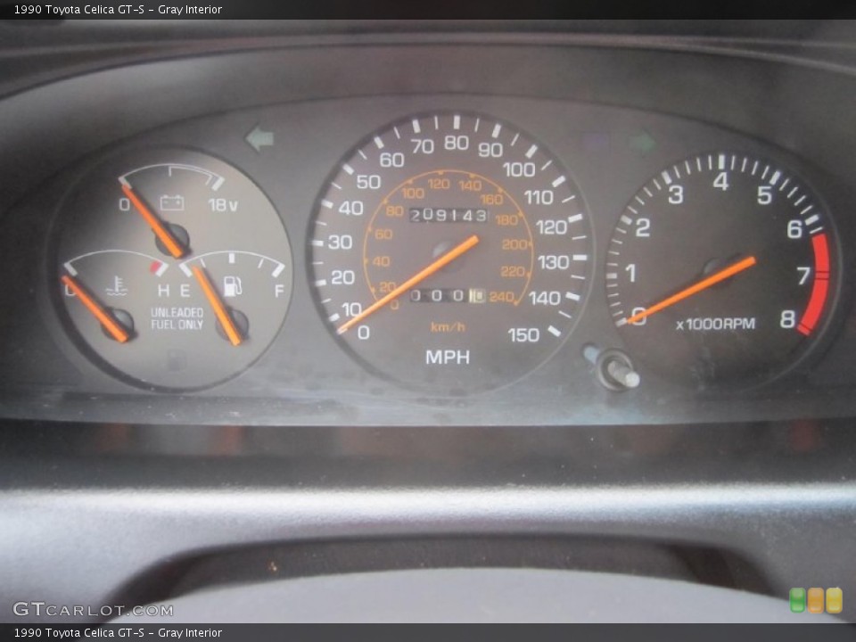 Gray Interior Gauges for the 1990 Toyota Celica GT-S #86540800