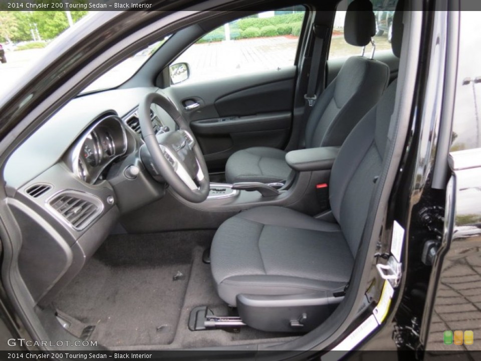 Black Interior Front Seat for the 2014 Chrysler 200 Touring Sedan #86541141