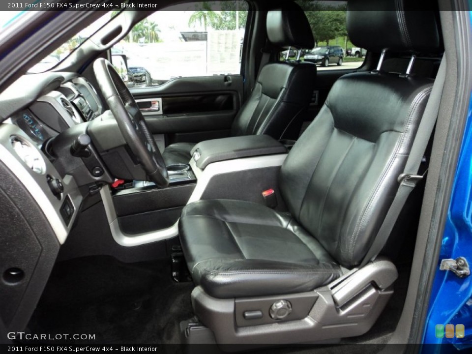 Black Interior Front Seat for the 2011 Ford F150 FX4 SuperCrew 4x4 #86541846