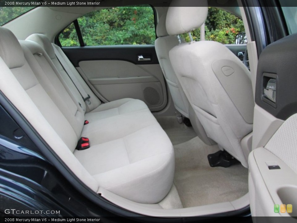 Medium Light Stone Interior Rear Seat for the 2008 Mercury Milan V6 #86542152