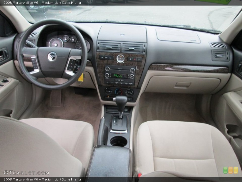 Medium Light Stone Interior Dashboard for the 2008 Mercury Milan V6 #86542275
