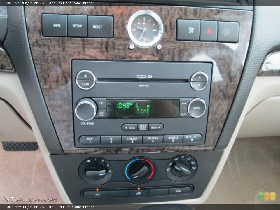 Medium Light Stone Interior Controls for the 2008 Mercury Milan V6 #86542299
